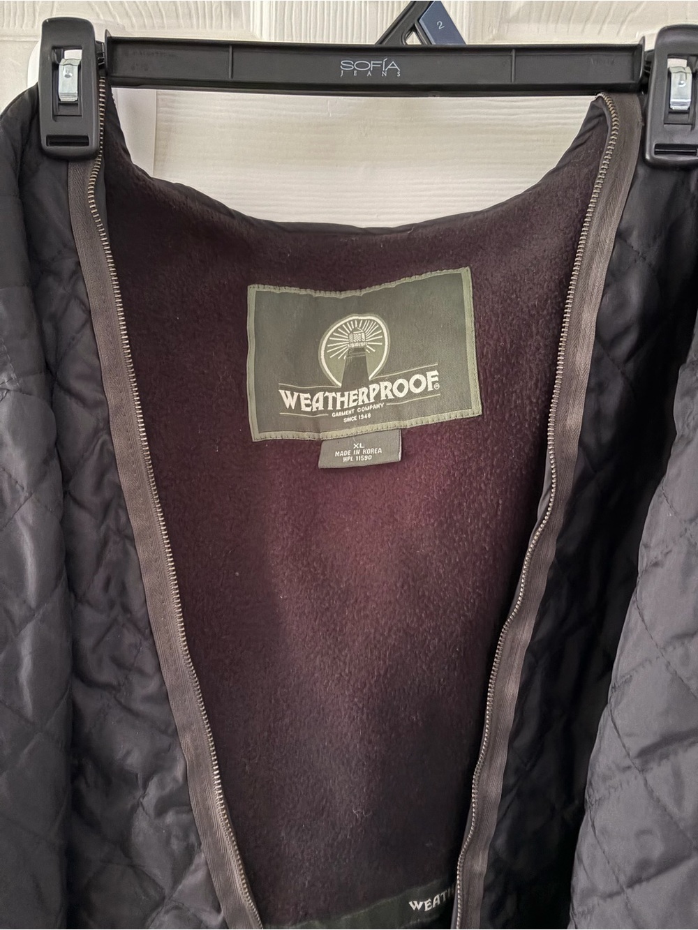Weatherproof Men's Zip In Jacket Liner - Picture 2 of 3